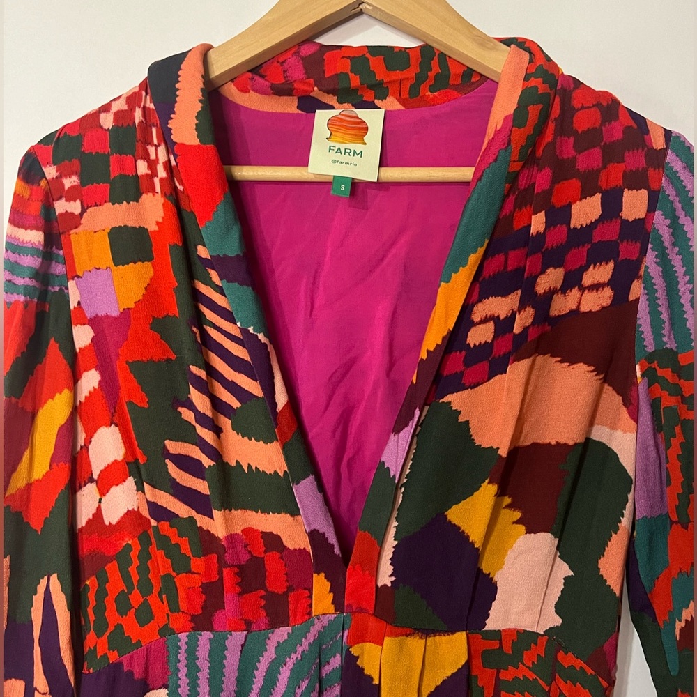 FARM Rio Multicolor Geometric Maxi Dress - Picture 4 of 14